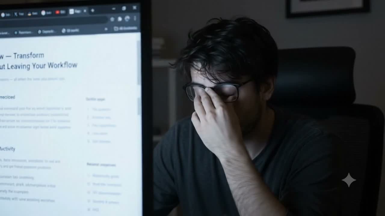 Overwhelmed by tabs and context switching